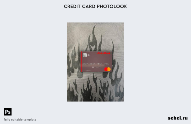 цифровая загрузка Германия Deka Bank Mastercard фотоизображение переднего шаблон